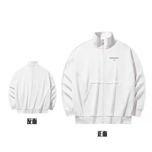 XY|安踏篮球针织运动外套男2024冬季新款宽松立领跑步上衣152431703N-4 商品图0