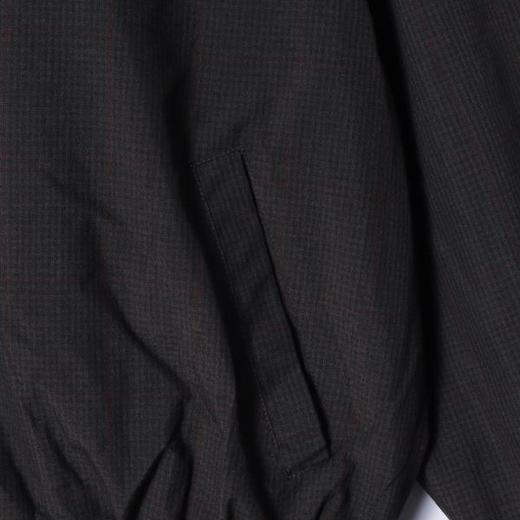 5610SDSA男士秋冬新款痞帅男装潮牌复古格纹拼皮翻领夹克外套百搭时尚 商品图3