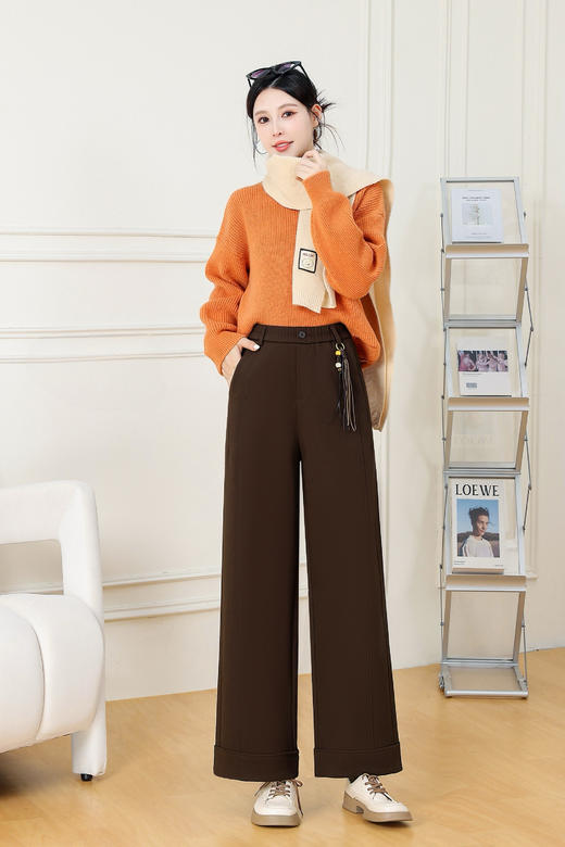 复合加厚九分直筒裤 商品图5