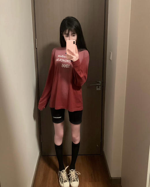 韩国限定ac复古长袖T恤 商品图1