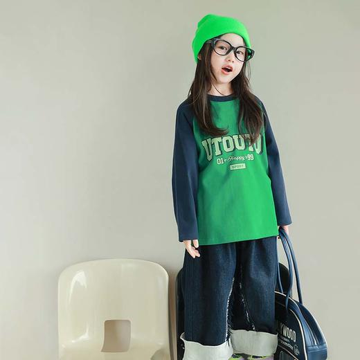 【59.9元3件】贝叮熊索罗娜纯棉插肩款长袖打底衫 商品图1