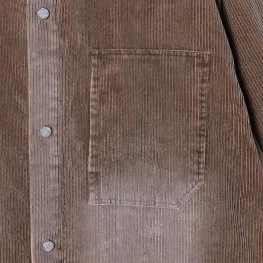 88208SDSA男士秋冬新款痞帅男装复古磨白纽扣翻领长袖衬衫百搭时尚衬衣 商品图3