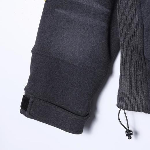 SDSA男士秋冬新款痞帅男装韩版磨白拼接松紧连帽夹克百搭时尚外套 商品图4