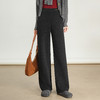QYM K560-Y毛呢阔腿裤厚款直筒垂感休闲裤 商品缩略图0