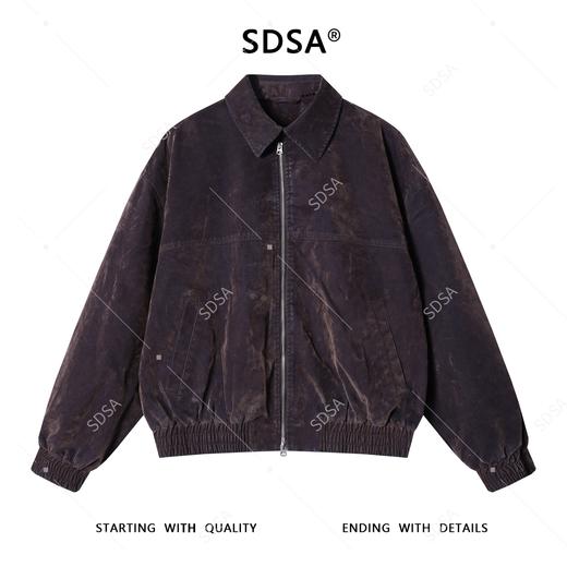 5603SDSA男士秋冬新款痞帅男装韩版扎染压线拉链翻领夹克时尚百搭外套 商品图1
