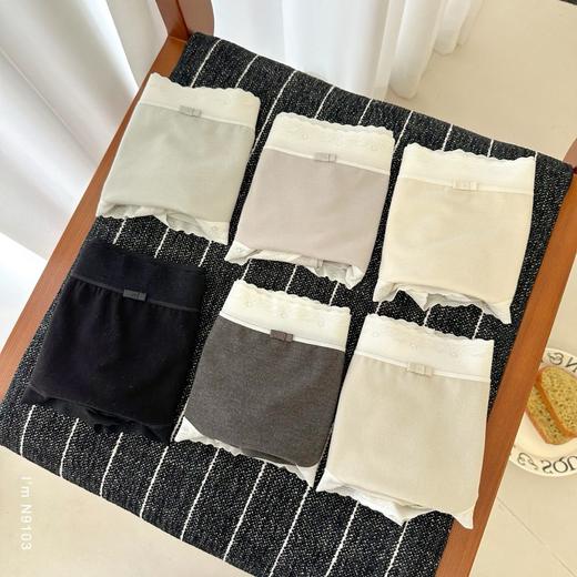 老米优品🎈3-5天发！3条一组！糯叽叽羊绒感！《磨毛高弹透气蕾丝花边内裤》女款小内，秋日宝藏~ NK251003A 商品图5