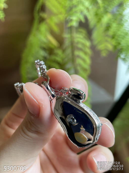 玻璃种叶子吊坠【5300709】具体价格微信咨询 商品图8