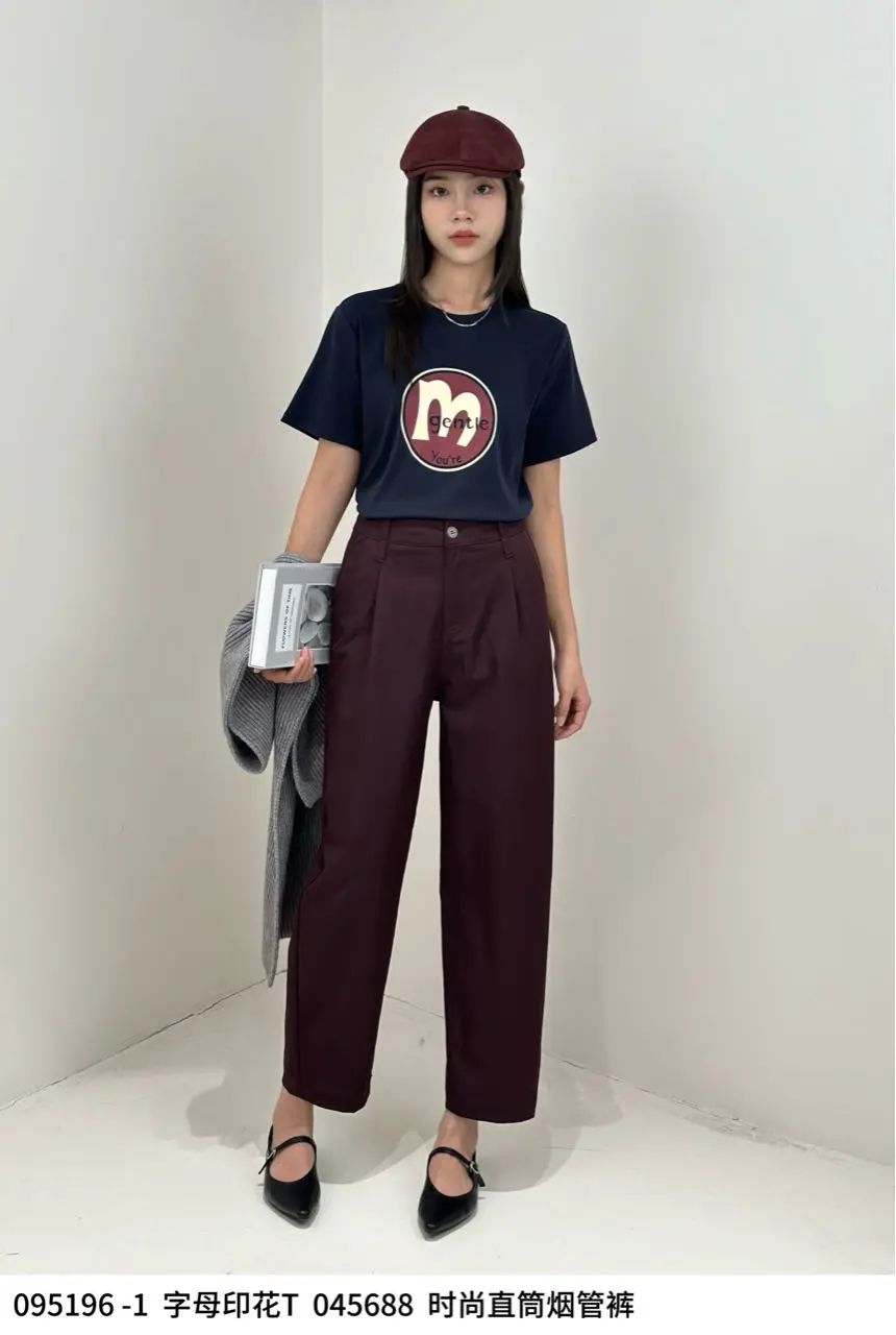4BSR045688#时尚直筒烟管裤
