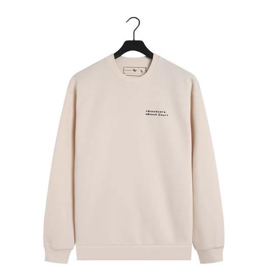 XY/安踏男圆领套头卫衣字母休闲舒适针织长袖上衣  泥沙灰色152431730--1 商品图1