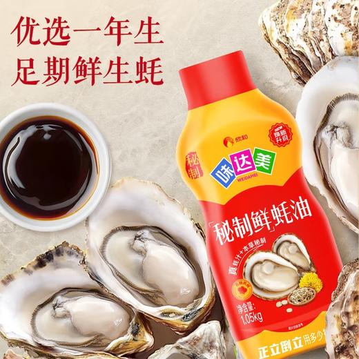 欣和（ Shinho） 味达美秘制鲜蚝油1.05Kg 便捷挤挤装提鲜炒菜拌馅火锅蘸料家庭装 商品图2