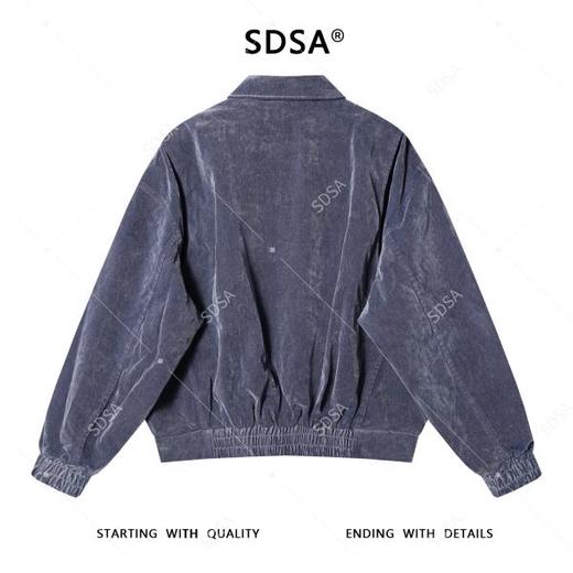 5603SDSA男士秋冬新款痞帅男装韩版扎染压线拉链翻领夹克时尚百搭外套 商品图5