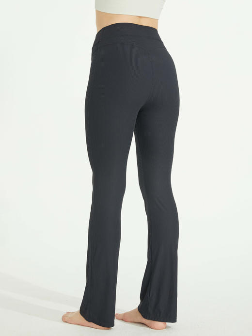 Mocalilie｜Soho flared pants 苏豪罗纹小喇叭长裤 [ 黑 ] 商品图2