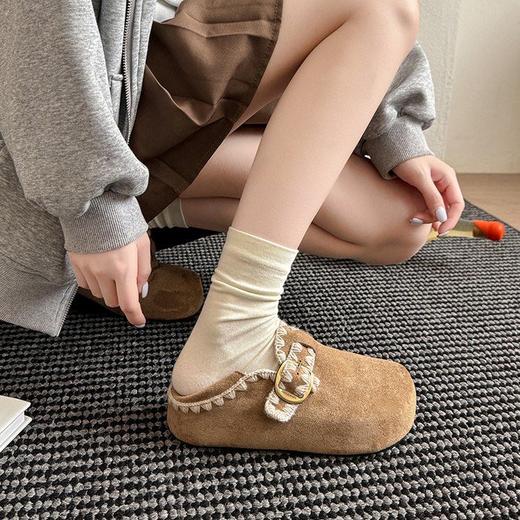 【YW】无忧购复古法式厚底全包勃肯鞋女新款秋季百搭增高单鞋8278（截单后3-5天发货） 商品图2