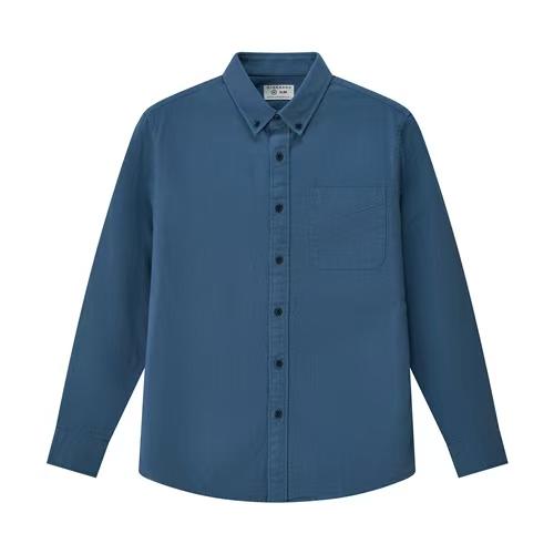 佐丹奴男装25年商场同款秋冬款纯棉厚衬衫01045625 商品图8