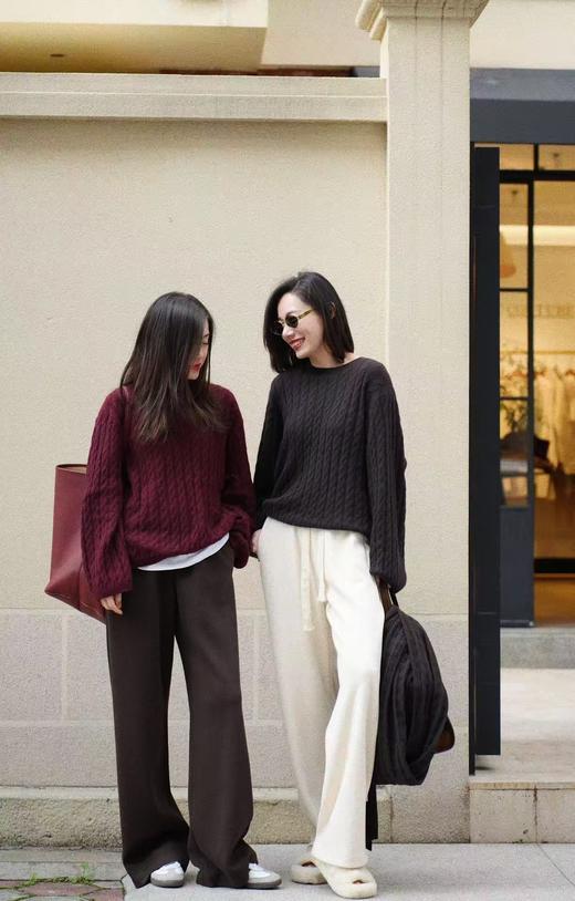 Tote*me拧花100%山羊绒老钱毛衣 商品图6