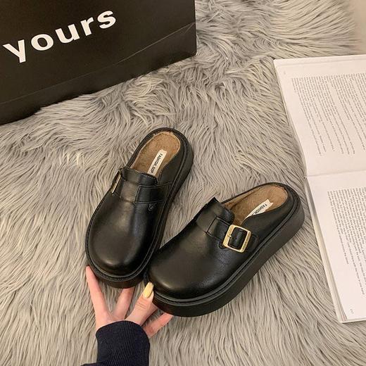 【YW】无忧购 复古风舒适软底一脚蹬小皮鞋B10 截单后7天发货) 商品图3