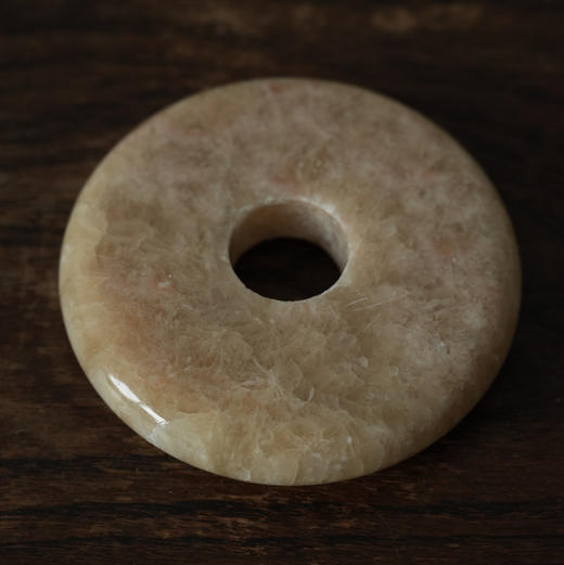 中国1980-2000s米黄玉壁摆件 纳福招财 商品图0