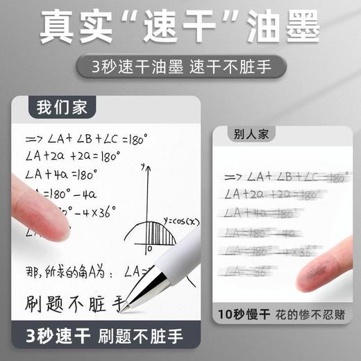【经典升级款！抢12支更划算！】晨光K3512按动中性笔 0.5mm子弹头速干 学生老师商务办公签字笔 商品图3