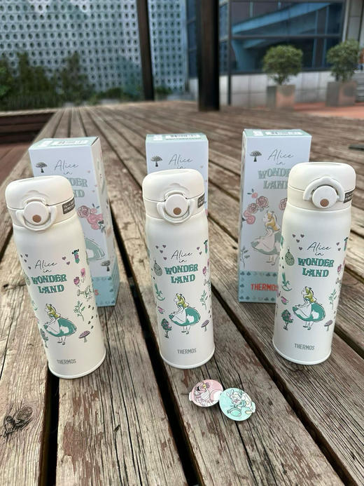 原单正品 THERMOS新品膳师，新品爱丽丝梦游仙境JNR500ml不锈钢保温杯子，原价298 商品图14