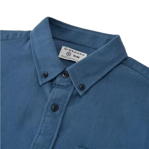 佐丹奴男装25年商场同款秋冬款纯棉厚衬衫01045625 商品图10