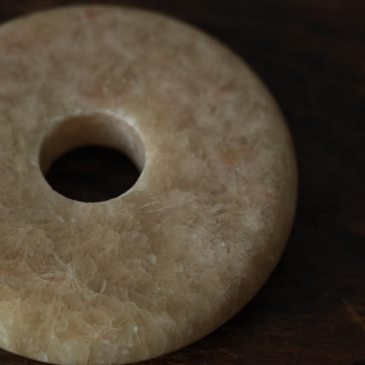 中国1980-2000s米黄玉壁摆件 纳福招财 商品图2