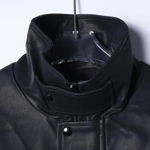 SDSA男士秋冬新款痞帅男装美式撞色拼皮立领夹克棉服百搭时尚外套 商品图1