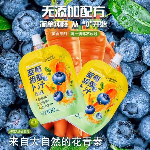 沫小言蓝莓胡萝卜汁 简单纯粹 来自大自然的花青素 商品图1