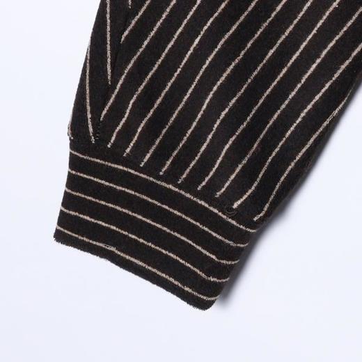 SDSA男士秋冬新款痞帅男装港风复古条纹半拉链卫衣百搭时尚上衣 商品图4