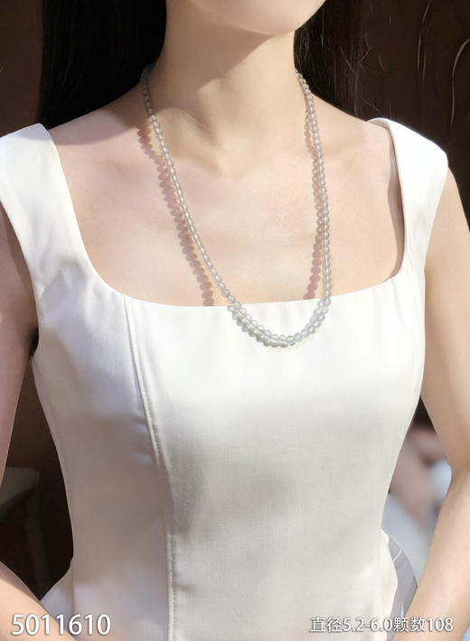 玻璃种长珠链【5011610】具体价格微信咨询 商品图4