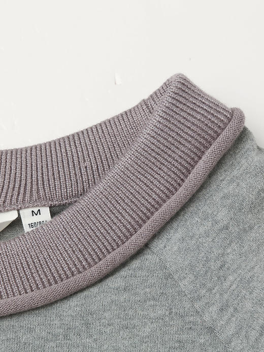 秋冬季新款灰色萌趣兔子印花长袖 T 恤 个性字母图案超吸睛 商品图2