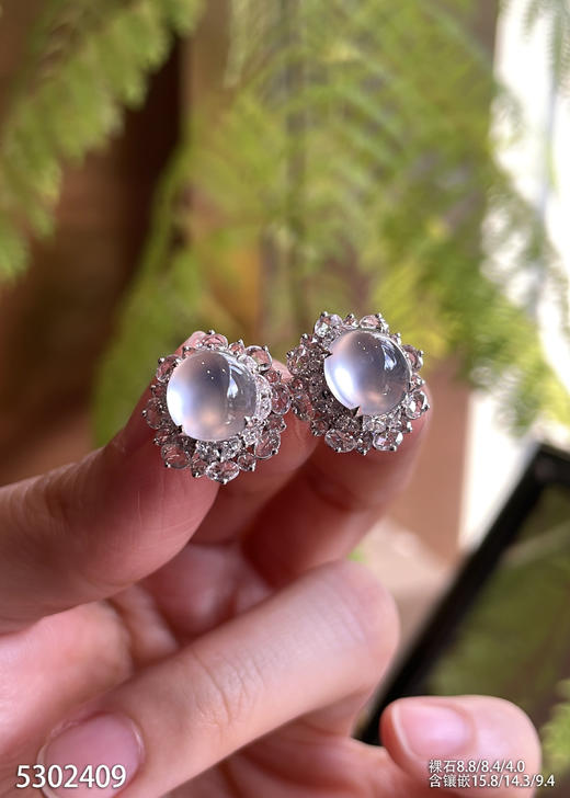 5302409，蛋面耳钉。具体价格微信咨询 商品图3
