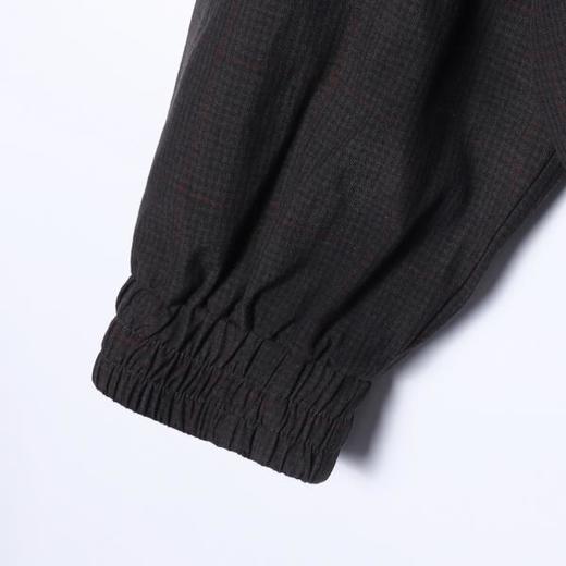 5610SDSA男士秋冬新款痞帅男装潮牌复古格纹拼皮翻领夹克外套百搭时尚 商品图4