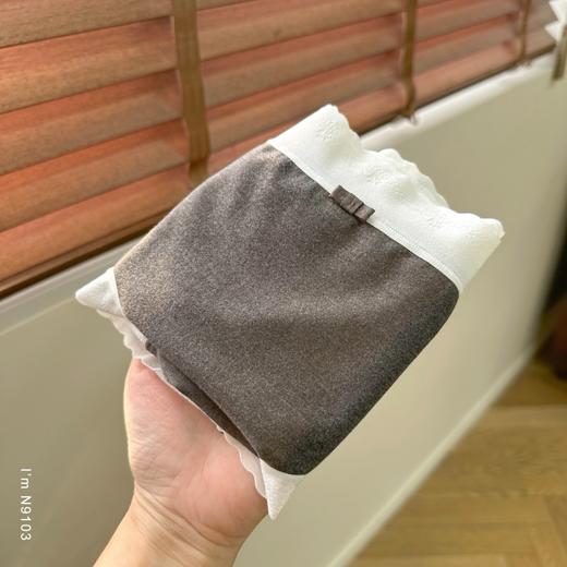 老米优品🎈3-5天发！3条一组！糯叽叽羊绒感！《磨毛高弹透气蕾丝花边内裤》女款小内，秋日宝藏~ NK251003A 商品图7