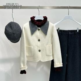 34BAR233138#老钱风羊毛短外套