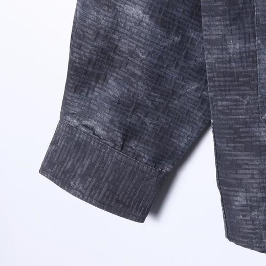 SDSA男士秋冬新款痞帅男装韩式扎染口袋翻领长袖衬衫百搭宽松衬衣 商品图3