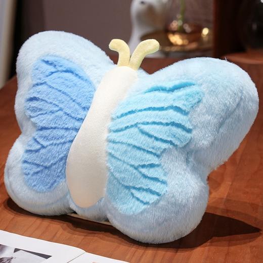 【多功能抱枕毯二合一！打开拉链展开就是毯子】填充饱满，ins风蝴蝶抱枕毯办公室午休多功能被子两用椅子腰靠车载靠枕冬季。rc 商品图5