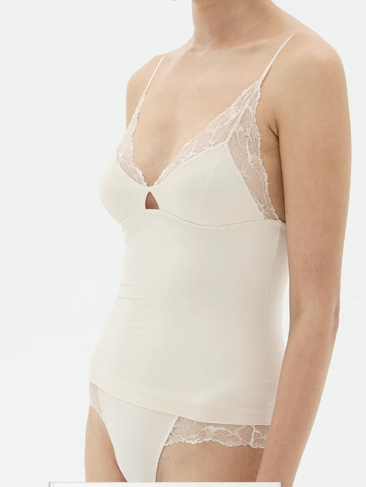 LOAM｜边界 camisole 蕾丝三角杯吊带长上衣 [ 夜幕蓝 / 橄榄绿 / 暖柔沙 ] 商品图6