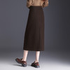 QYM M295-Y高腰时髦感毛呢直筒裙半身裙包臀裙 商品缩略图2