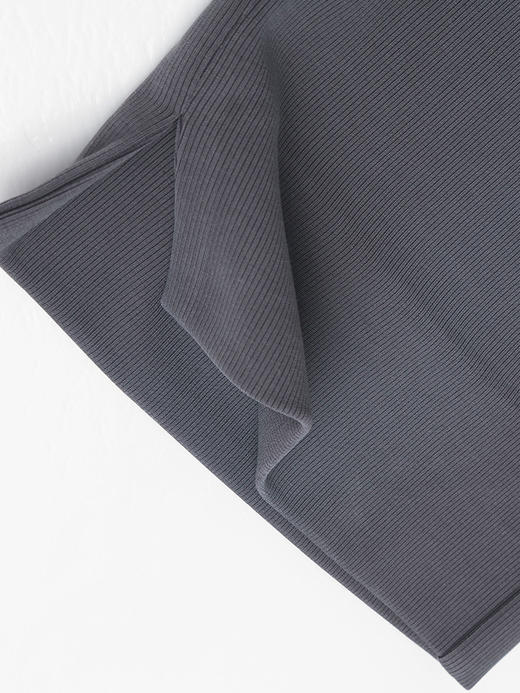 质感十足深灰色阔腿休闲裤 简约大气通勤百搭款长裤 商品图7