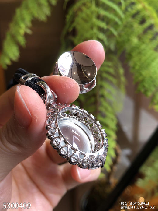 玻璃种蛋面吊坠【5300409】具体价格微信咨询 商品图6