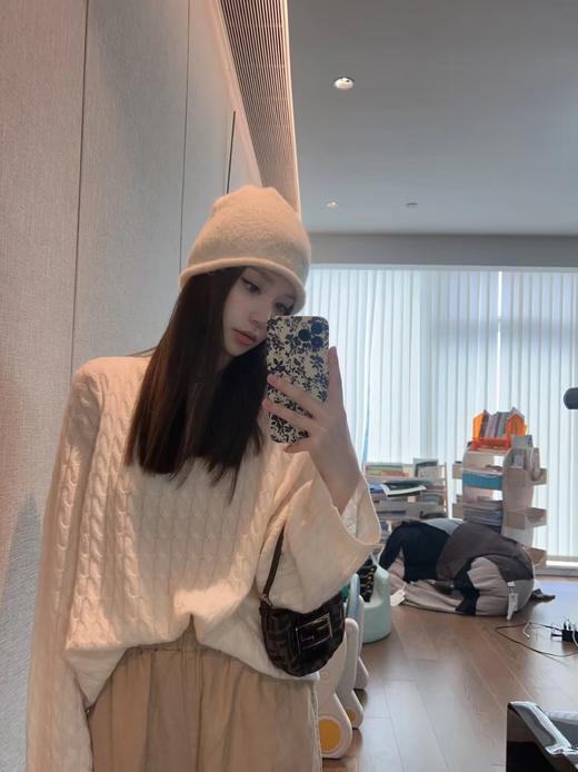 Tote*me拧花100%山羊绒老钱毛衣 商品图4