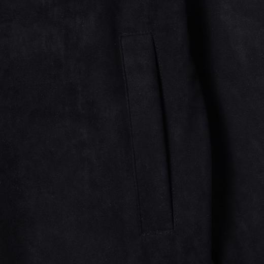 WT234SDSA男士秋冬新款痞帅男装美式潮牌绒面撞色织带拉链立领卫衣外套 商品图3