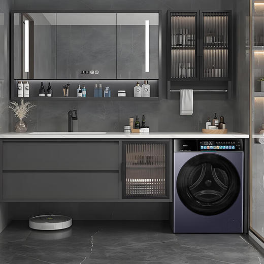 海尔（Haier）天悦A7滚筒洗衣机超薄纯平全嵌1.28洗净比10公斤全自动AI双智能投放直驱精华洗 【单洗滚筒BLEU78A7U1】AI洗丨紫外除菌 商品图2