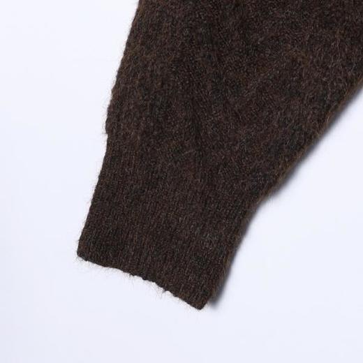 5825SDSA男士秋冬新款痞帅男装港风复古绞花圆领毛衣百搭舒适针织衫 商品图4