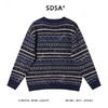 23773SDSA男士秋冬新款痞帅男装日系趣味条纹圆领毛衣撞色百搭套头上衣 商品缩略图5