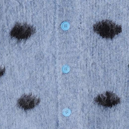 41721SDSA秋冬新款痞帅男装潮牌撞色波点纽扣V领针织衫毛衣百搭时尚 商品图3