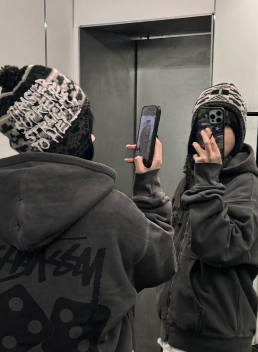 STUSSY骰子三色拉链连帽卫衣 商品图2