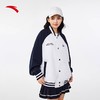 XY/安踏外套男女同款复古单夹克学院风运动户外宽松棒球服 152438607--1    雪花白色 商品缩略图0