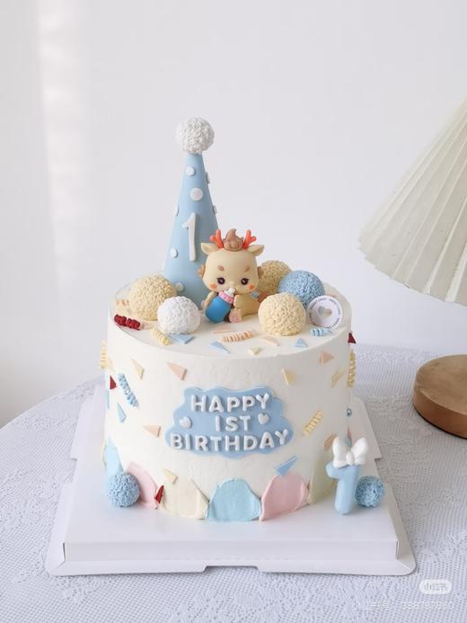 生肖玩偶生日帽(可改女宝配色)卡通蛋糕-低糖处理无添加 商品图1