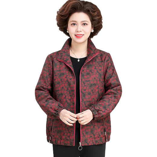 B-25A1381妈妈春装2025新款外套洋气中老年女春秋季夹克风衣大码老年人衣服 商品图4